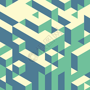 抽象几何三维背景 矢量图解推介会矩阵建筑标题长方形建筑学长方体墙纸技术插图背景图片