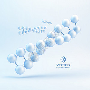 3d 中的 dna 结构矢量插图顺序生物螺旋基因药品化学生物学纳米物理科学背景图片