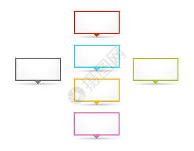 空白模板阴影白色创造力标签气泡横幅长方形框架网络商业背景图片