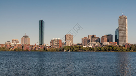 马萨诸塞州波士顿后湾的天线高清图片