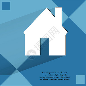 以平坦几何抽象背景为主的简单现代网络设计商业房子房地产住宅手势小屋背景图片