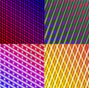 一组暗色抽象频谱背景线绿色光谱魔法镜片闪电条纹粉色活力耀斑插图背景图片
