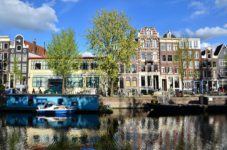 阿姆斯特丹传统旧建筑图片素材