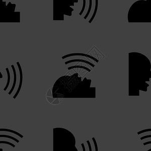 聊天的网络图标 平板设计 无缝模式高声噪音夹子艺术标签插图喷嚏白色男人背景图片