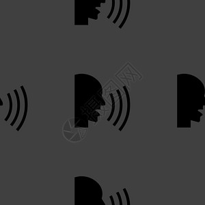聊天的网络图标 平板设计 无缝模式男人夹子白色插图喷嚏艺术高声噪音标签背景图片