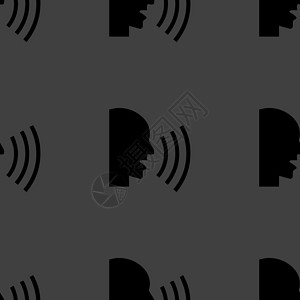聊天的网络图标 平板设计 无缝模式男人白色噪音插图艺术喷嚏标签夹子高声背景图片