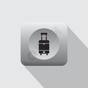 办理登机手续机场标志跑道飞机场加载空气行李扫描器运输手续图标插图插画