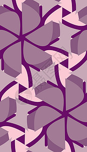 无缝紫花形状背景图片