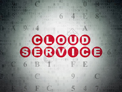 云服务背景Cloud 网络化概念 数字纸背景的云服务软件网络灰色机动性红色程序技术绘画代码数据背景