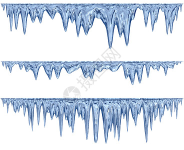 蓝色卡通冰柱蓝色阴影下吊挂的解冻冰柱场景冷冻冷却器冰箱季节水晶老化玻璃剪裁冻结背景