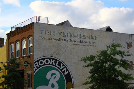 布鲁克林啤酒背景图片