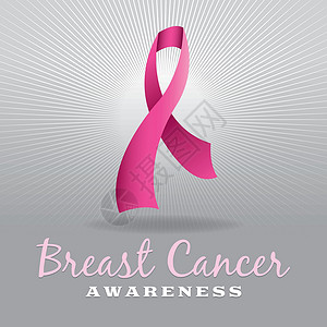 对月饮酒乳腺癌认识丝带和背景 对乳腺癌的认识插画