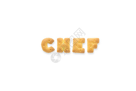 chef字母CHEF 字母缩写 Cookie饼干背景