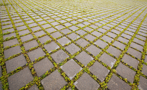 铺路板框架材料正方形车道人行道植物花岗岩路面行人地面背景图片