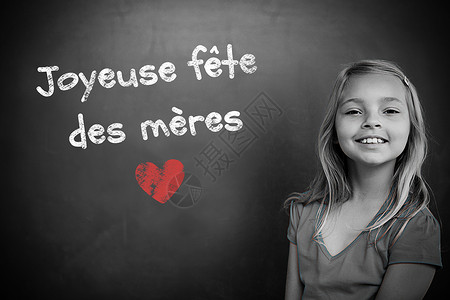 法国母亲日讯息综合图片 法国母亲日信息学校女孩早教问候语知识小学黑板学习小学生瞳孔背景图片