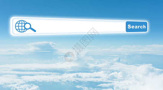 蓝色天空 有云和浏览器背景图片