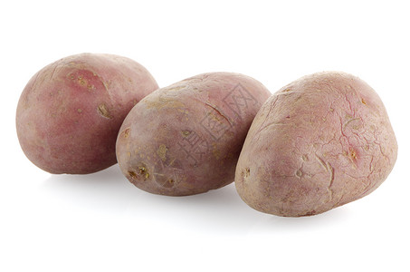 红土豆土豆红色根菜白色蔬菜背景图片
