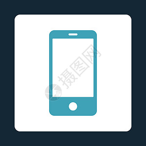 蓝色和白色平板智能手机全蓝色和白色相机棕榈监视器短信展示电话框架屏幕电讯工具背景图片