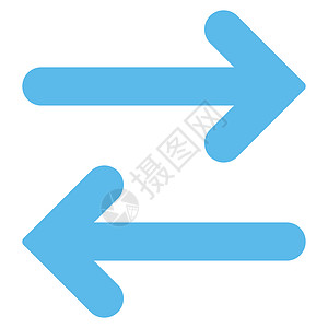 左边水平平面蓝色图标翻转同步交换字拖水平地方法变体字形箭头镜子背景