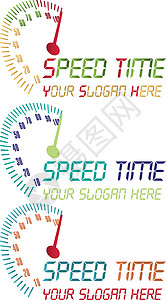 仪表标识速度时间标识 矢量文件可完全编辑插画