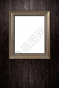 旧图片框照片摄影艺术古董镜子乡村框架金属木头绘画背景图片