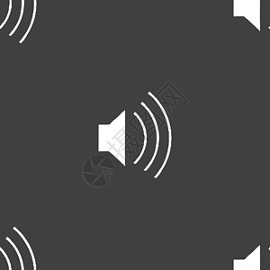 灰色背景上的无缝模式 矢量 X技术金属插图界面控制音乐按钮背景图片