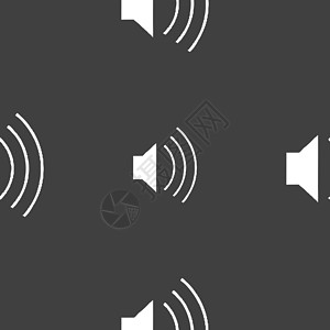 灰色背景上的无缝模式 矢量 X插图控制界面技术金属音乐按钮背景图片