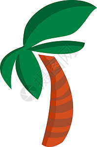 简单的棕榈树图标背景图片