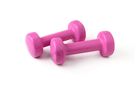 哑铃健康重量热身运动举重粉色力量背景图片