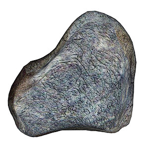 石头  三维制插图卵石岩石地面灰色轨道白色行星背景图片