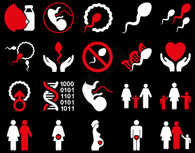 基因图标医疗图标集排卵精子渗透技术孩子们女士施肥援助药品父母背景