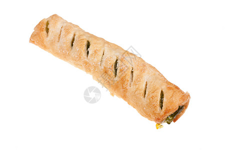 孤立的糕点包子文化小吃面包食物早餐棕色传统美食面粉背景图片