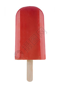 冰棒红色棒冰食物糖果背景图片