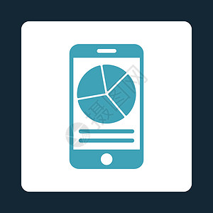 移动报告图标技术图表电话数据推介会成功手机商业金融蓝色背景图片