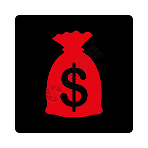 钱袋icon钱袋图标税收财富支付宝藏字形金融经济现金钱袋子银行业背景