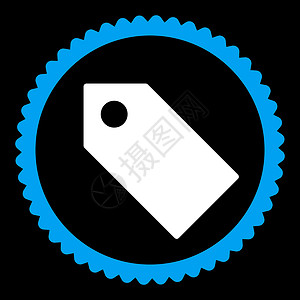标贴蓝色和白色平面图示黑色徽章节点物品实体背景闲暇操作指标邮票背景图片