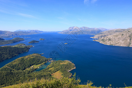 Landskap 陆地地景远足海洋峡湾村庄图片素材