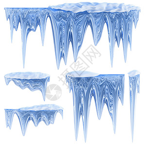 蓝色卡通冰柱蓝色阴影下吊挂的解冻冰柱冷冻冻结季节冷却器玻璃老化天气冰箱剪裁场景背景