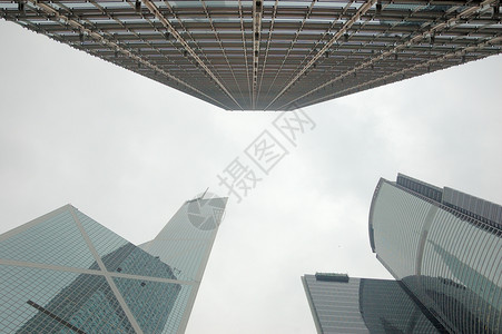 香港摩天大楼景观城市高度天空建筑学建筑银行背景图片