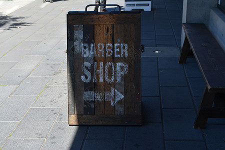旧理发店牌背景图片
