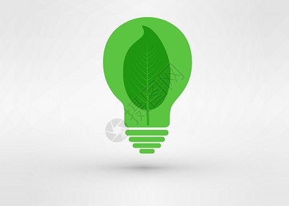 绿树在灯泡中生长 绿色概念发芽环境技术插图生态活力行星地球世界按钮背景图片