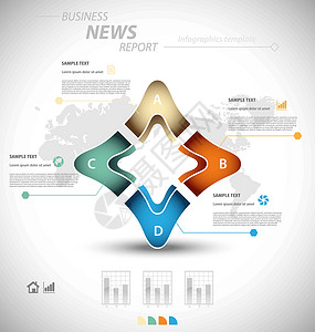 业务信息图表模板打印知识网络报告统计数据展示界面教育商业背景图片