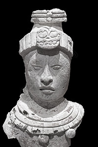 古代玛雅雕塑背景图片