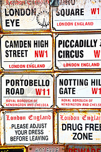 伦敦海德公园一号欧洲老旧运输中的欧洲信号街的信号街安全市场盘子街道注意力障碍警告旅行店铺红色背景