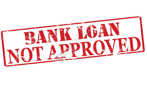 未核准银行贷款背景图片