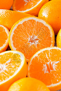 橙子团素食者食物白色水果橙子黄色背景图片