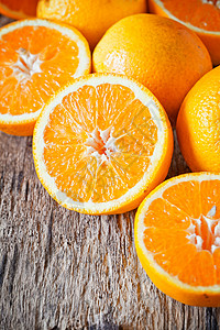 切片橙子黄色素食者水果食物白色背景图片