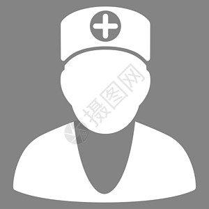 医生图标帮助医疗护理人员字形医师急救员卫生情况药品白色背景图片