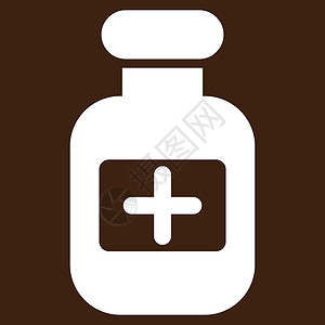 棕色药瓶药瓶图标抗生素瓶子工具药物饮料药店治愈小瓶背景棕色设计图片