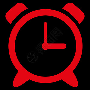 提醒时钟图标字形仪表日程红色背景黑色闹钟小时时间背景图片